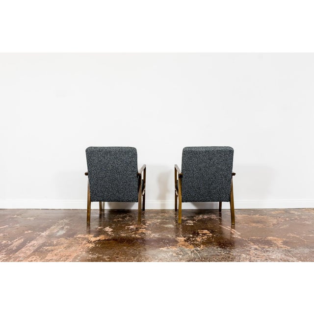Large Mid-Century Armchair in Black, 1960s For Sale - Image 9 of 15