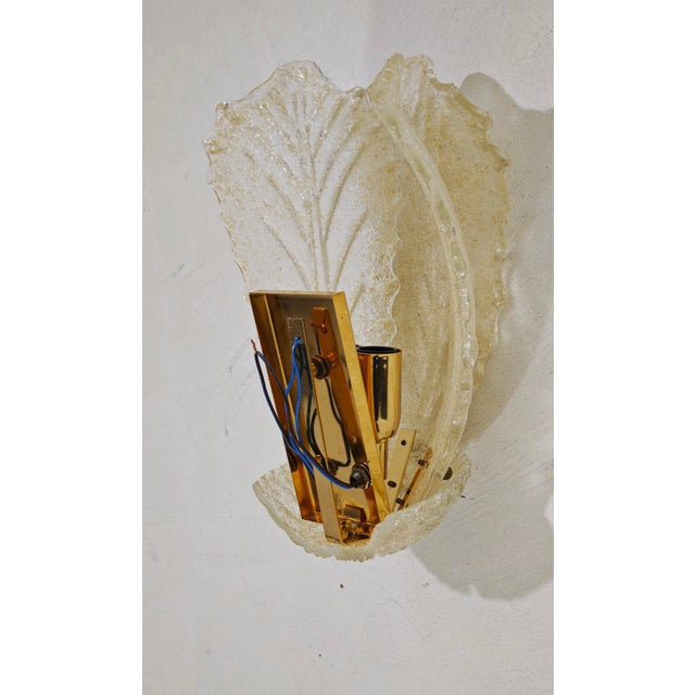 Gold Murano Glass Wall Lamp with Graniglia Details, Italy, 1980s For Sale - Image 8 of 17