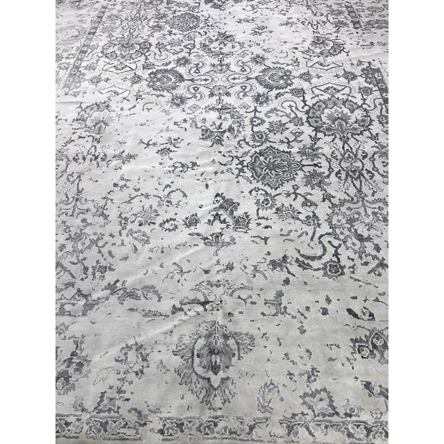 This stunning Oushak design rug is made of 75% wool & 25% cotton, dyed with pigment from vegetable, it’s originally a...
