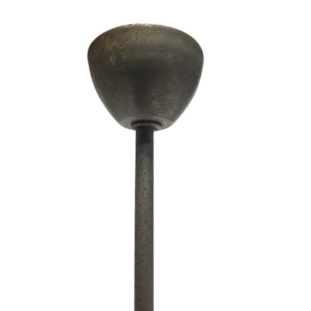 Metal Art Deco Pendant Lamp, Poland, 1950s For Sale - Image 7 of 11