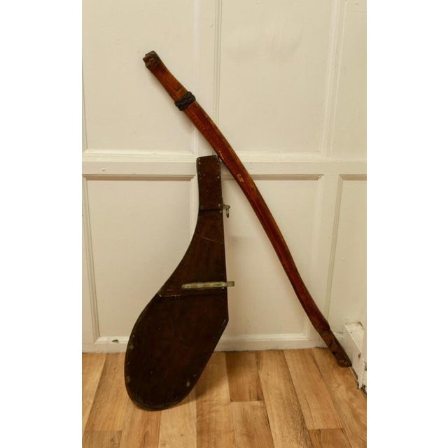 19th Century Yacht Rudder and Carved Tiller The rudder is a good decorative piece as is the tiller which has a figure head...