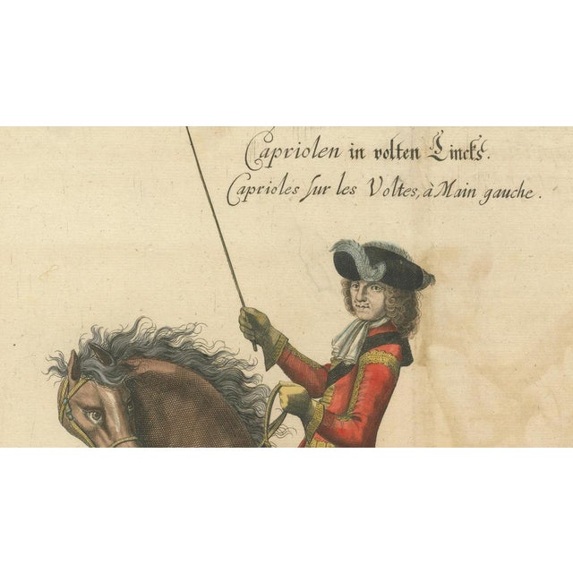 William Cavendish, Dressage Capriole Engraving after Newcastle, 1700, Engraving For Sale - Image 6 of 13
