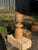 Brown Beech Candlestick by Romain Des Bois For Sale - Image 8 of 17