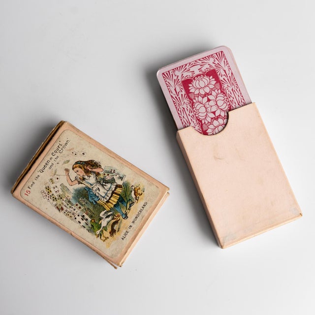 Antique Alice in Wonderland Playing Cards Game by Thomas De La Rue & Co For Sale - Image 18 of 18