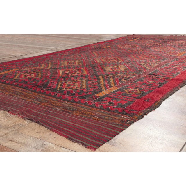 Textile Vintage Taznakht Moroccan Rug - 06'04 X 12'03 For Sale - Image 7 of 9