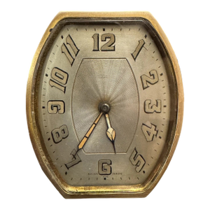 Swiss Art Deco Desk Clock by Goering