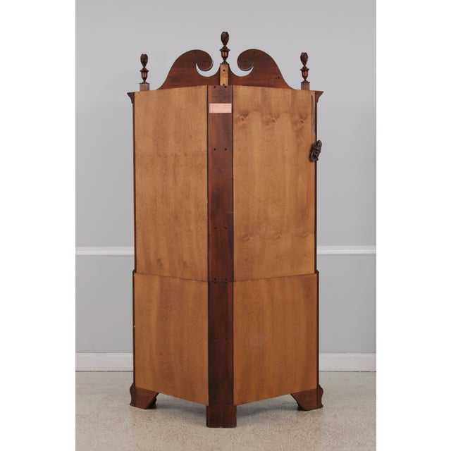 Pair Henkel Harris Chippendale Mahogany Corner Cabinets For Sale - Image 16 of 18