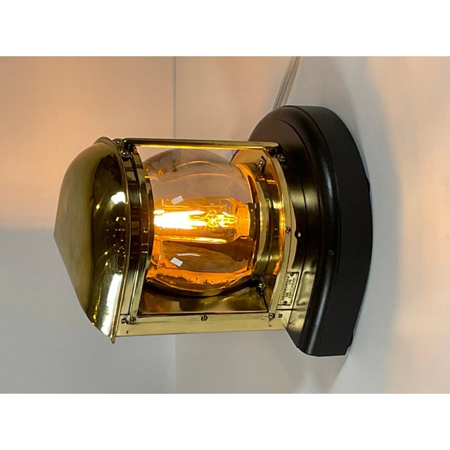 Solid Brass Masthead Yacht Lantern For Sale - Image 9 of 10