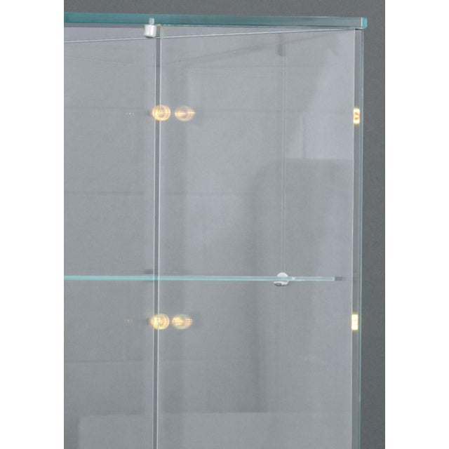 Modern Modern Metal & Glass Illuminated Display Shelf For Sale - Image 3 of 14