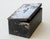 30s Vintage Industrial Metal Steel Tool Box With Rusty Patina and Chipping Black Paint For Sale In San Diego - Image 6 of 17