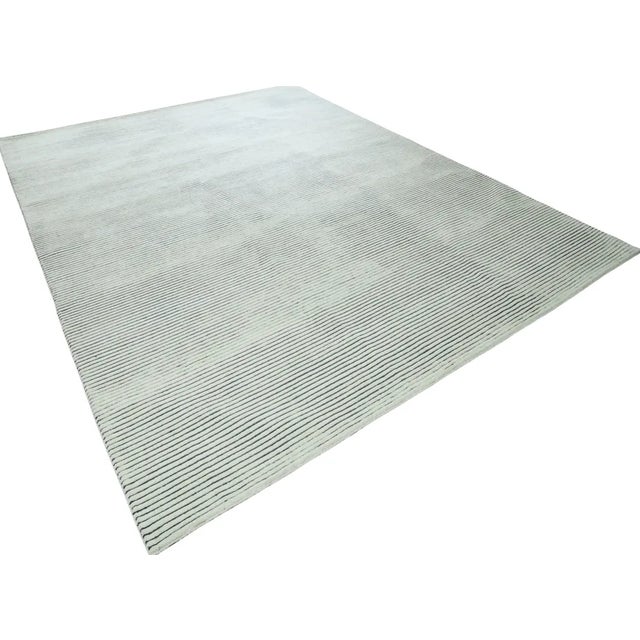 Mid-Century Modern Hand-Knotted Rug in Wool by Murano Shutters For Sale - Image 3 of 6