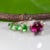 2.5Ct Purple Garnet Ring With Tsavorite Garnet Accents in Solid 14k Gold, 8mm, Size 6.75 For Sale - Image 9 of 9