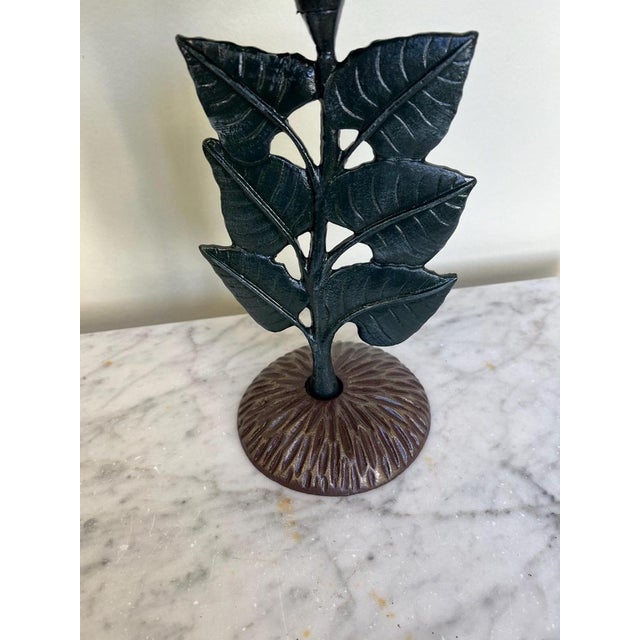 Cast Iron Sunflower Ornamental Garden Bird Bath For Sale - Image 4 of 6