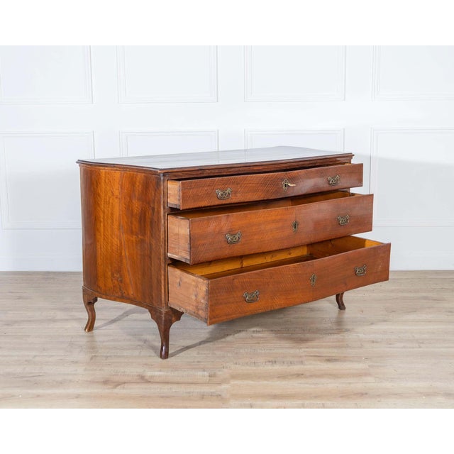 18th Century Directoire Chest of Drawers in Walnut 1780 Venice For Sale - Image 5 of 8