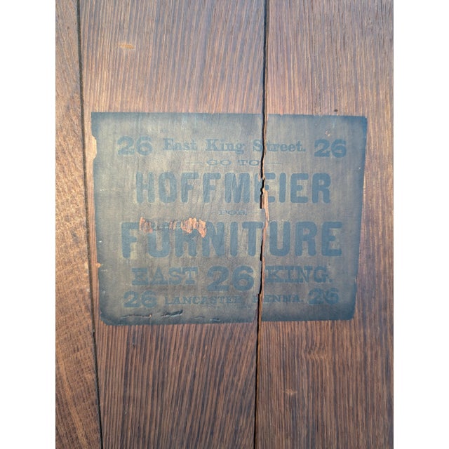 19th Century Victorian Hoffmeir Furniture Hall Tree With Marble Top & Umbrella Stand For Sale - Image 12 of 18