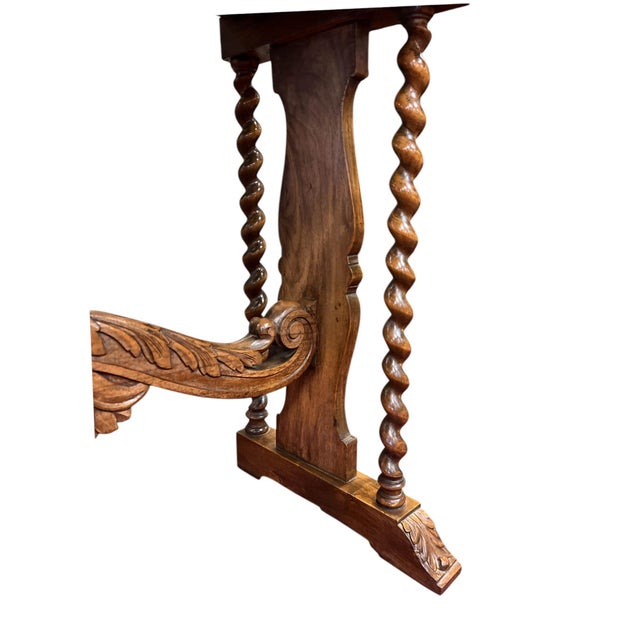 William & Mary Revival Burl Walnut Cabinet on Stand, Circa 1920s, Attributed For Sale - Image 11 of 14