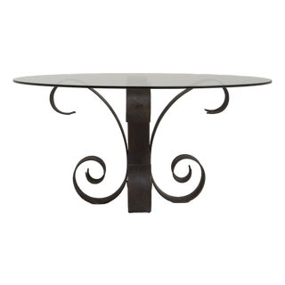 19th Century France Black Iron Coffee Table For Sale