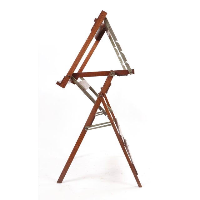 Traditional Early 1900s Traveling Oak Easel For Sale - Image 3 of 9
