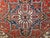 1900 - 1909 Early 20th Century Persian Heriz, Hand-Knotted Wool, Geometric Pattern, Vegetable Dyes, Red & Navy, 7x9 For Sale - Image 5 of 11