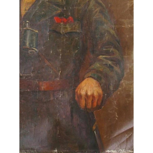 1960s Antique Soviet Oil Painting: Ukrainian Artist Snopok, Socialist Realism, 1960s 175-131 For Sale - Image 5 of 6
