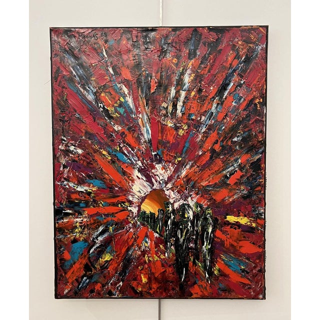 M. Thomas, Libération, 1959, Oil on Canvas For Sale - Image 10 of 10
