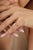 Modern Sculptural Pear Cut Diamond Solitaire Wave Ring Size 5.5 in 14k Yellow Gold For Sale - Image 9 of 14