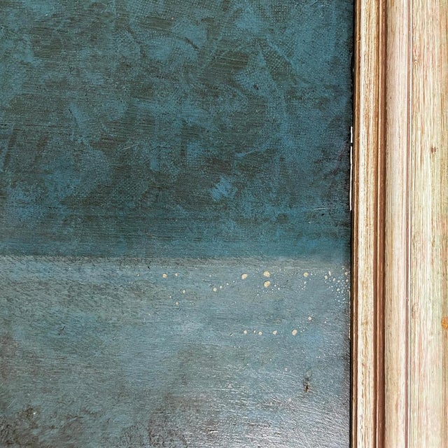 Blue Ronaldo Greco, Italian Modern Still Life, Mixed Media Painting, 1950s-1990s, Framed For Sale - Image 8 of 15