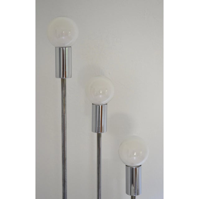 Mid-Century Chrome Floor Lamp For Sale - Image 9 of 12