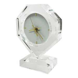 1980s Lucite Mantel Clock