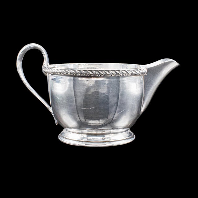 Traditional Antique Ladies Tiffin Creamer, English, Silver Plate, Pourer, Harrods, Edwardian For Sale - Image 3 of 9