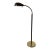 Vintage Hollywood Regency Brass Shell Shade Floor Lamp For Sale