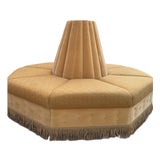 Vintage Italian Art Deco Style Circular Borne Conversation Settee For Sale