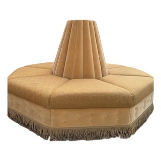 Vintage Italian Art Deco Style Circular Borne Conversation Settee For Sale