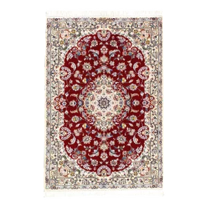 2020s Fine Hand Knotted Persian Silk & Wool Nain