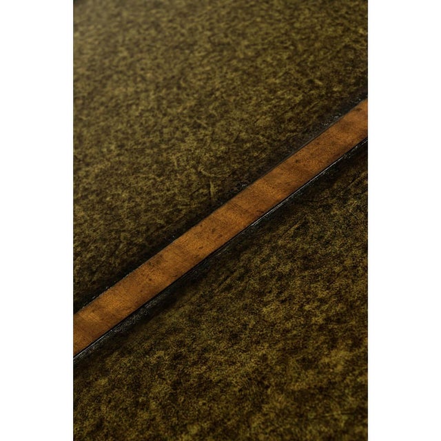 Traditional Mahogany Leather Top Desk For Sale - Image 3 of 12