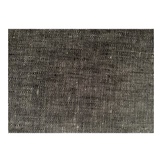 Plum Textiles Thistle Charcoal Linen For Sale