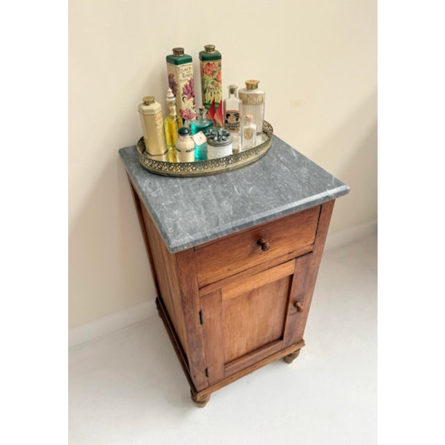 Victorian Antique Marble Top Side Table For Sale - Image 3 of 11