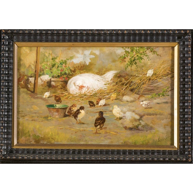 Temistocle Lamesi, 20th Century, Walnut, Framed For Sale - Image 3 of 5