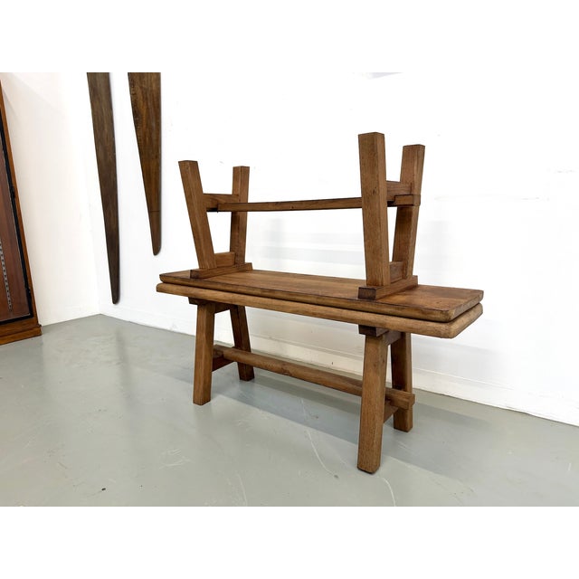 Small Oak Benches, 1950s, Set of 2 For Sale - Image 12 of 13