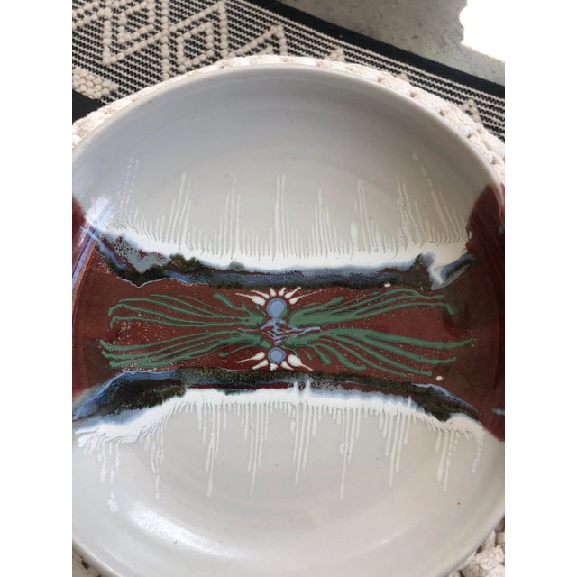 Lisa Koch Studio Pottery Southwestern Bowl-Signed For Sale - Image 4 of 9