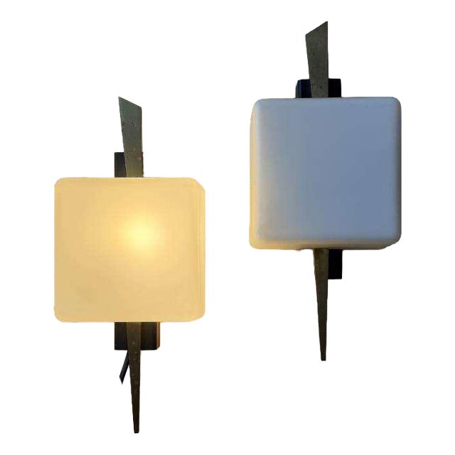 Wall Lamps from Maison Arlus, France, 1960s, Set of 2 For Sale