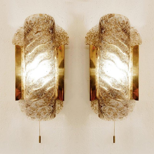 Dark Toned Murano Glass Wall Sconces from Kaiser, Germany, 1970s, Set of 2 For Sale - Image 14 of 14