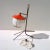 Red Italian Tripod Table Lamp, 1950s For Sale - Image 4 of 4