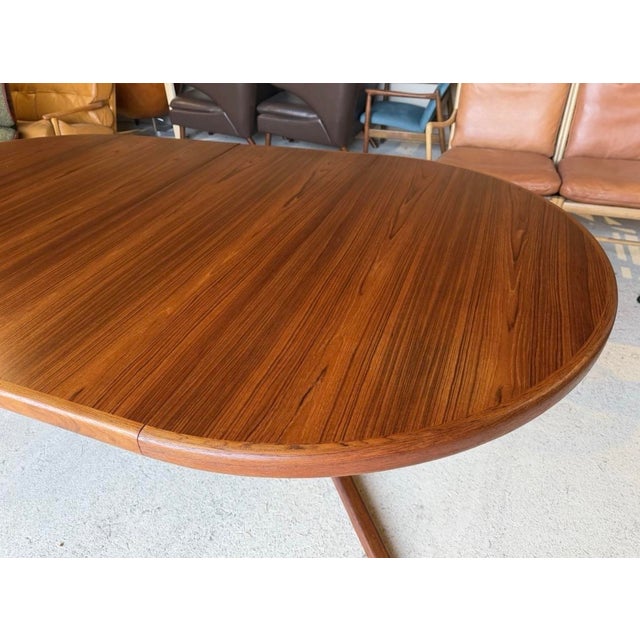 Double Extending Round Dining Table by Svend Aage Madsen, 1960s For Sale - Image 9 of 14