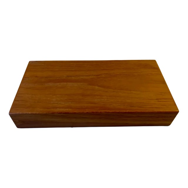 Scandinavian Mid-Century Teak Cigar Box, 1960s For Sale