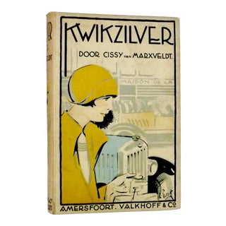1926 Twiksilver Illustrated Art Deco Dutch Novel For Sale