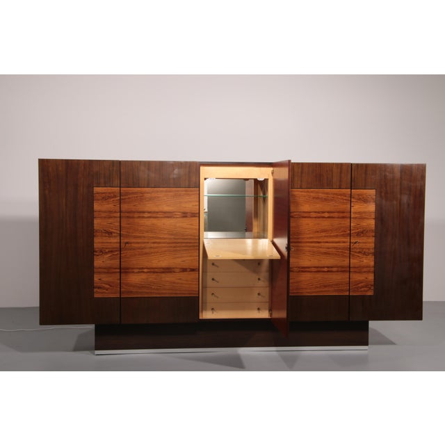 Mid-Century Modern Large Wall Unit with Storage Space and Bar Cabinet, 1970 For Sale - Image 3 of 13