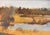 Blackmer Lake, Kent-Denver School by Timothy J. Standring | Oil on gesso panel Landscape with water and trees For Sale