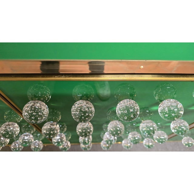 Gold Brass and Murano Glass Sideboard with 120 Fused Spheres from Justfurnituress SRL For Sale - Image 8 of 18