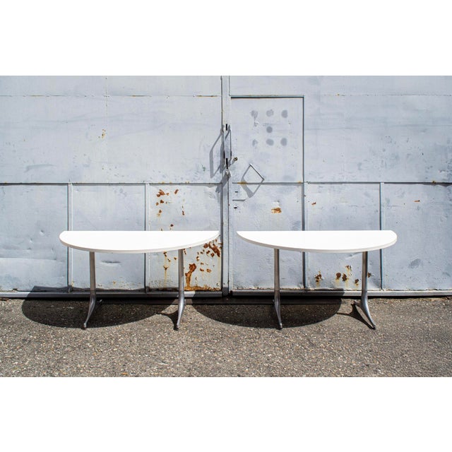 Wood Console Tables by George Nelson for ICF, 1968, Set of 2 For Sale - Image 7 of 7